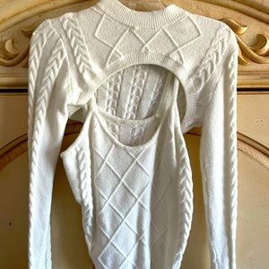 Shrug sweater with tank